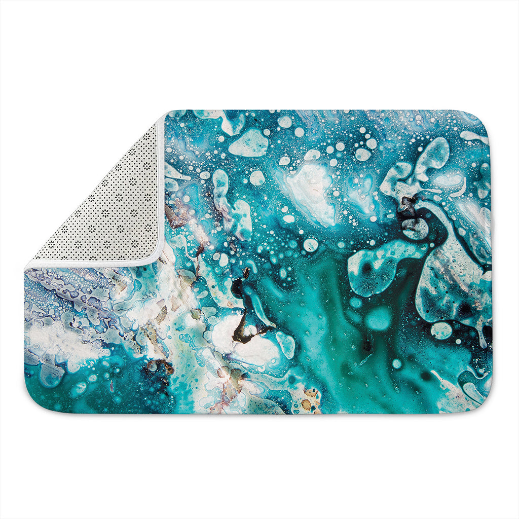 Blue Ocean Acid Melt Print Indoor Door Mat