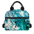 Blue Ocean Acid Melt Print Insulated Lunch Bag