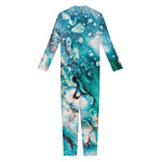 Blue Ocean Acid Melt Print Jumpsuit