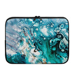 Blue Ocean Acid Melt Print Laptop Sleeve