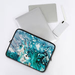 Blue Ocean Acid Melt Print Laptop Sleeve