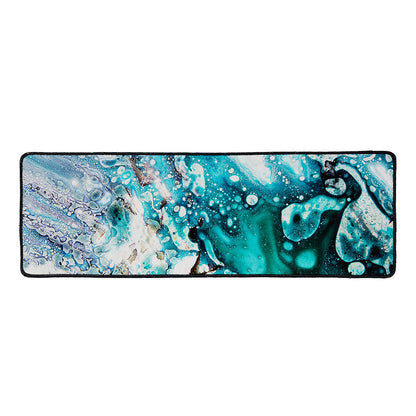 Blue Ocean Acid Melt Print Long Kitchen Mat