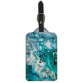 Blue Ocean Acid Melt Print Luggage Tag