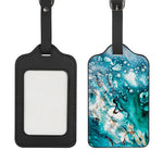 Blue Ocean Acid Melt Print Luggage Tag
