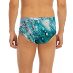 Blue Ocean Acid Melt Print Men's Briefs