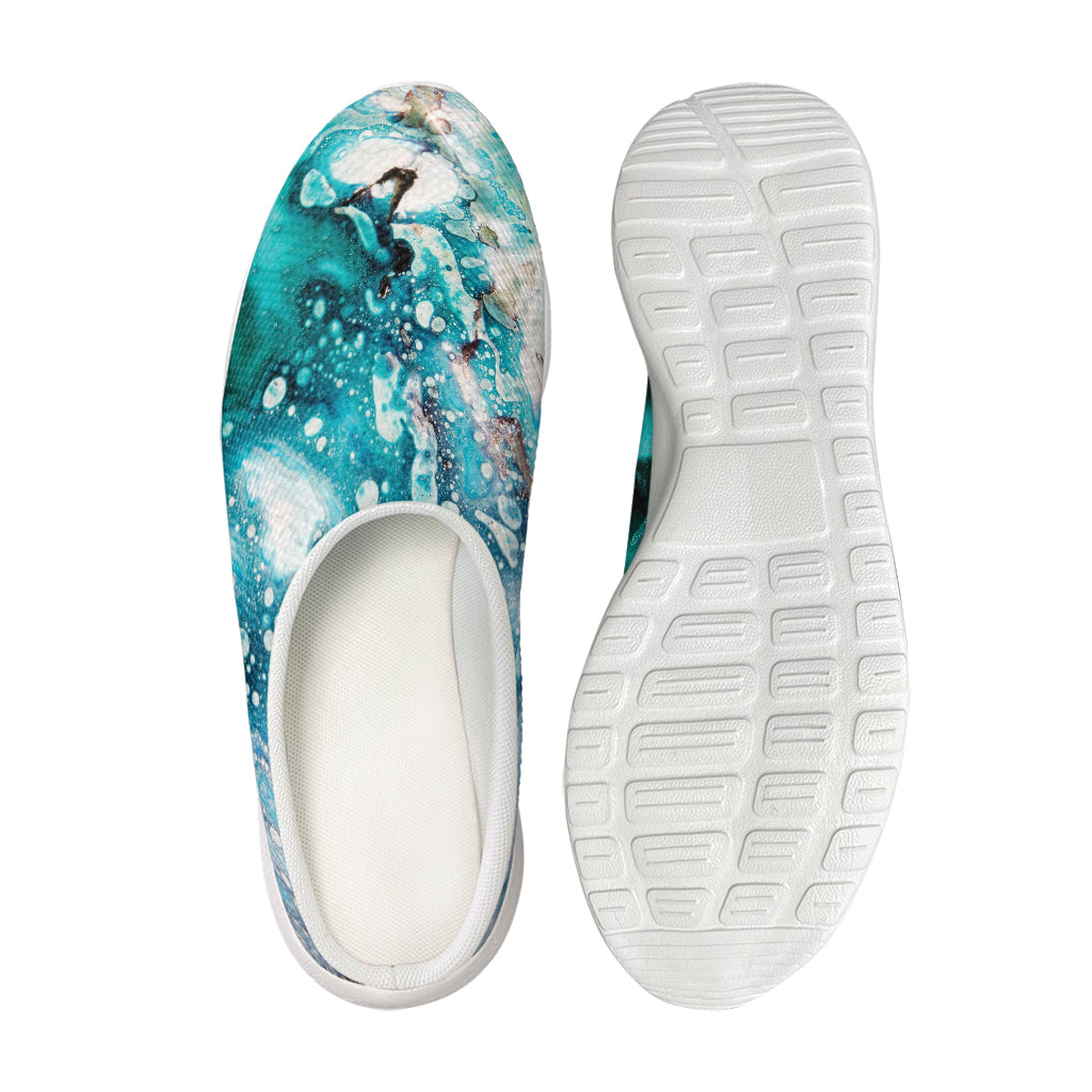 Blue Ocean Acid Melt Print Mesh Casual Shoes