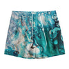 Blue Ocean Acid Melt Print Mesh Shorts