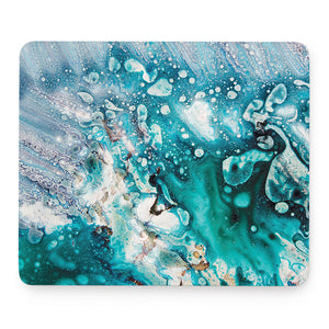 Blue Ocean Acid Melt Print Mouse Pad