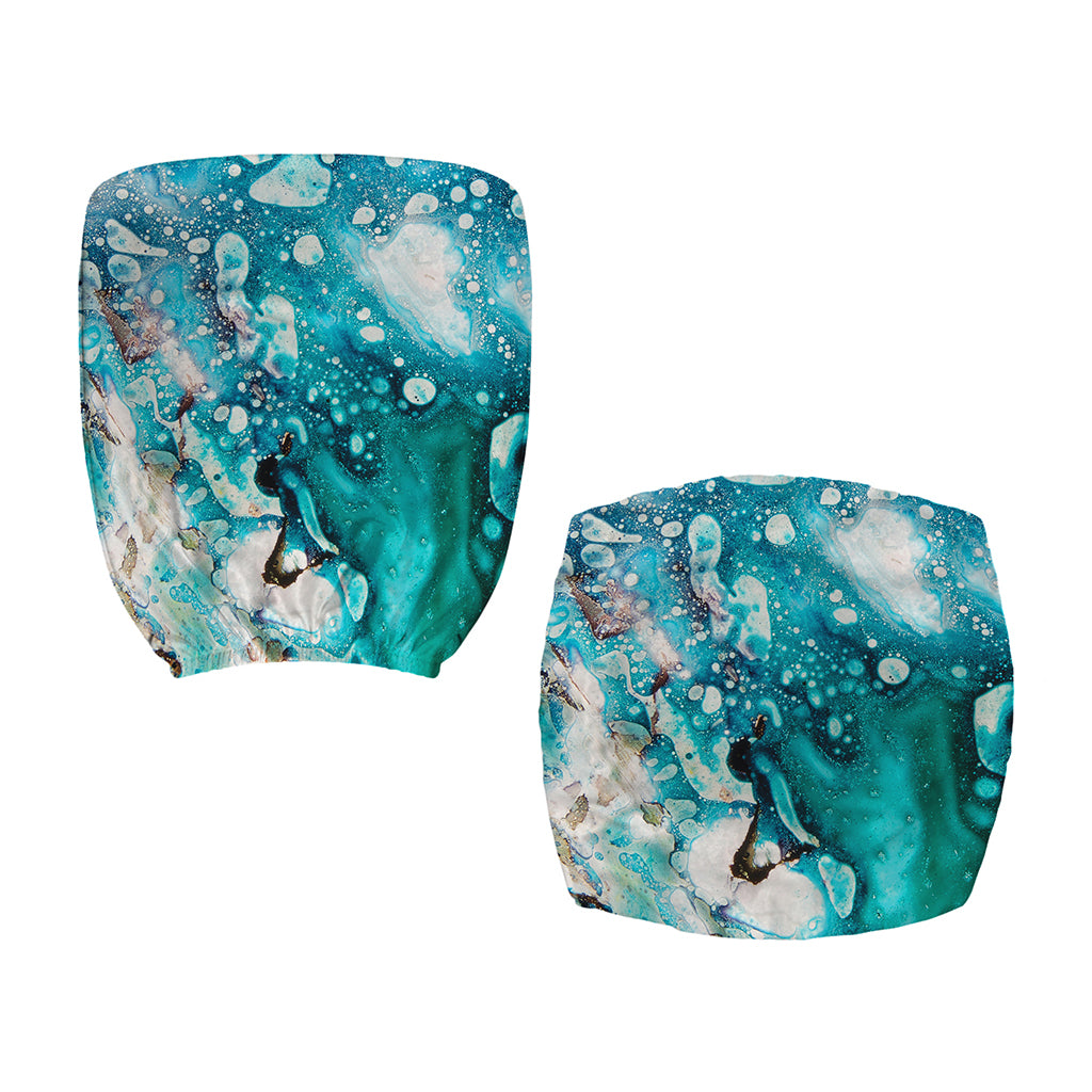 Blue Ocean Acid Melt Print Office Chair Cover