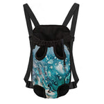 Blue Ocean Acid Melt Print Pet Carrier Backpack