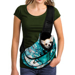 Blue Ocean Acid Melt Print Pet Sling Carrier