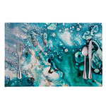 Blue Ocean Acid Melt Print Placemat