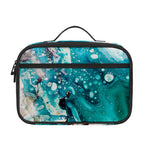 Blue Ocean Acid Melt Print Portable Lunch Bag