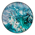 Blue Ocean Acid Melt Print Round Floor Mat