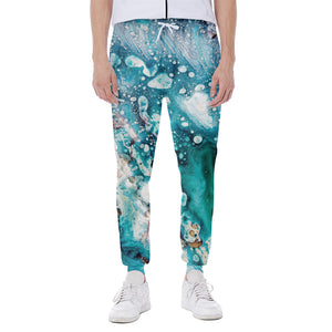 Blue Ocean Acid Melt Print Scuba Joggers