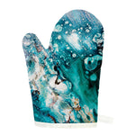 Blue Ocean Acid Melt Print Single Oven Mitt