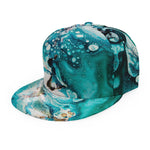 Blue Ocean Acid Melt Print Snapback Cap