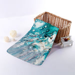 Blue Ocean Acid Melt Print Towel