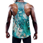 Blue Ocean Acid Melt Print Training Tank Top