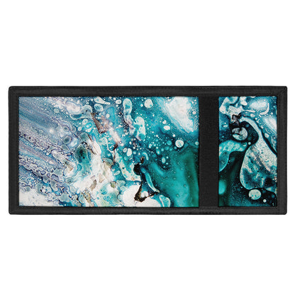 Blue Ocean Acid Melt Print Trifold Wallet