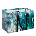 Blue Ocean Acid Melt Print Utility Tote Bag
