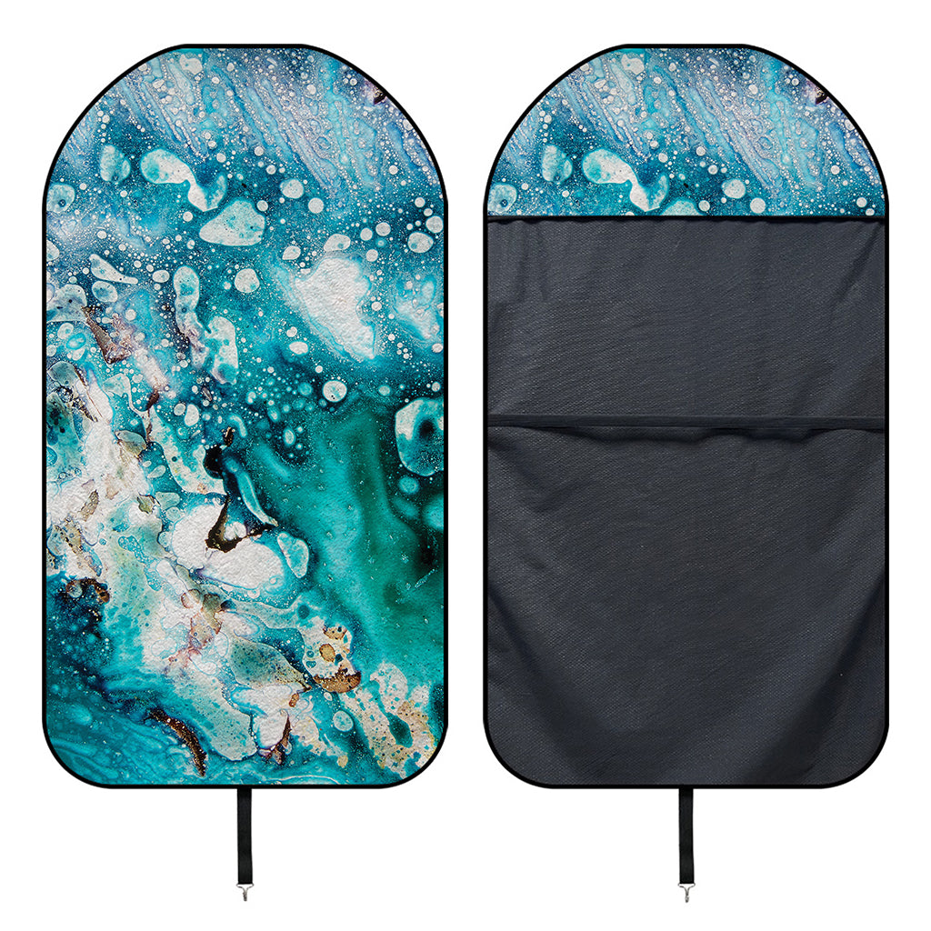 Blue Ocean Acid Melt Print Waterproof Car Seat Cover