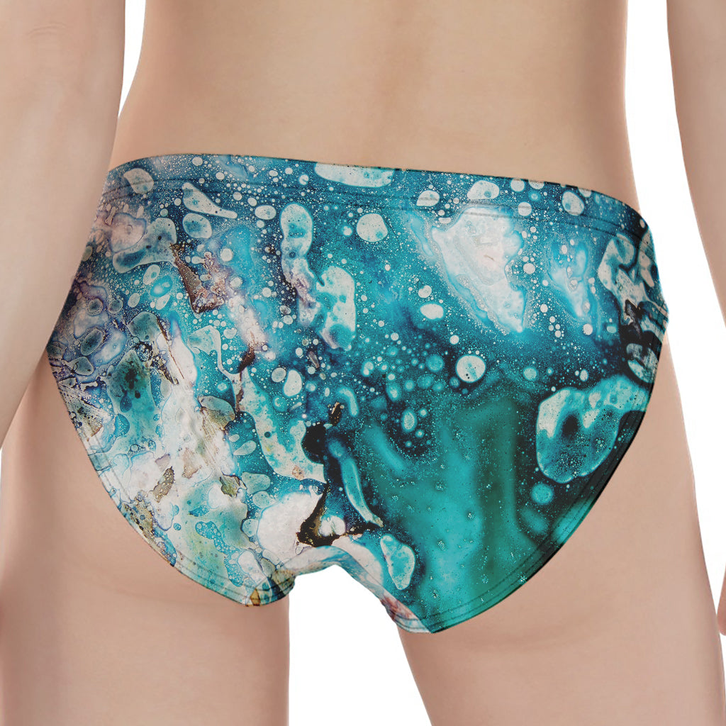 Blue Ocean Acid Melt Print Women's Panties