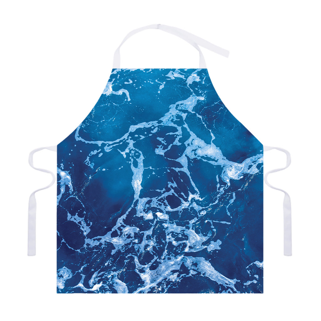 Blue Ocean Print Adjustable Apron