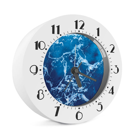 Blue Ocean Print Alarm Clock