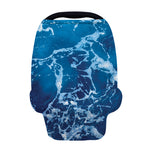 Blue Ocean Print Baby Seat Cover
