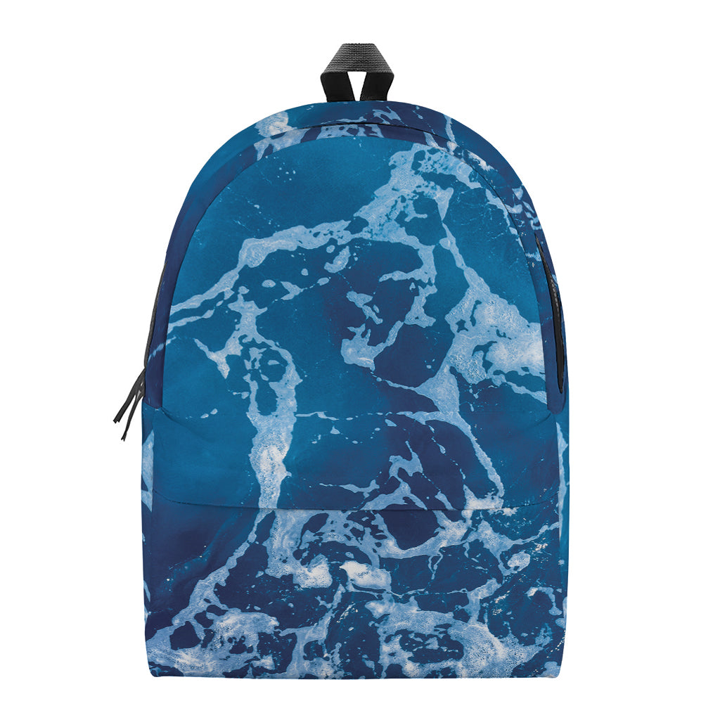 Blue Ocean Print Backpack