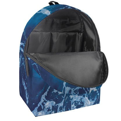 Blue Ocean Print Backpack