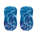 Blue Ocean Print Bar Stool Covers