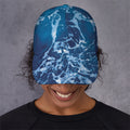 Blue Ocean Print Baseball Cap