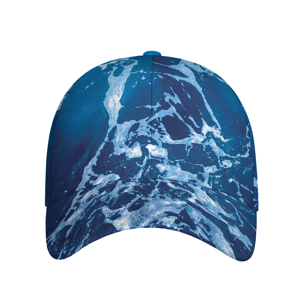 Blue Ocean Print Baseball Cap