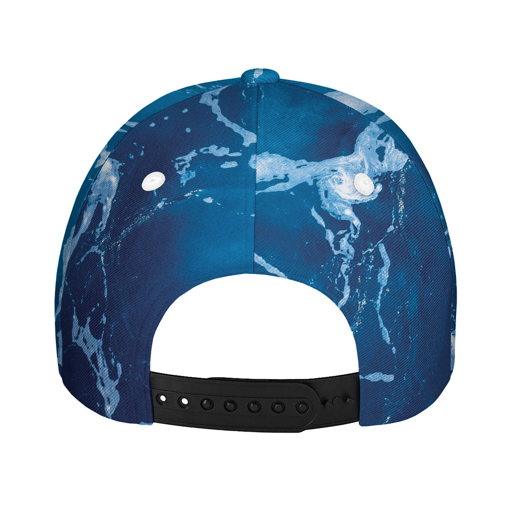 Blue Ocean Print Baseball Cap