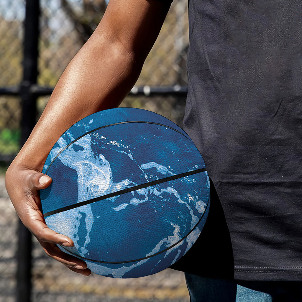 Blue Ocean Print Basketball