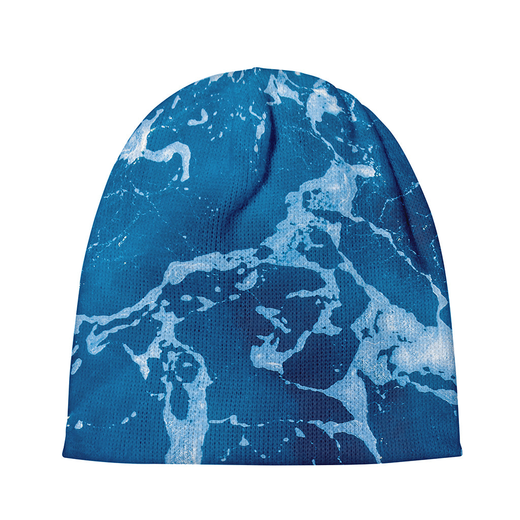 Blue Ocean Print Beanie