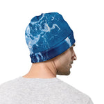 Blue Ocean Print Beanie