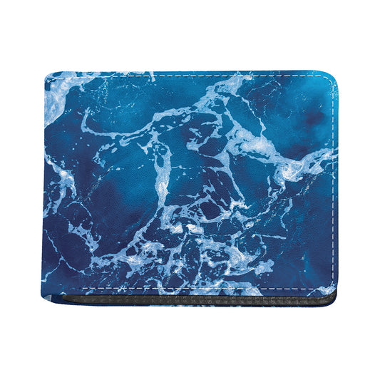 Blue Ocean Print Bifold Wallet