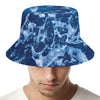 Blue Ocean Print Bucket Hat