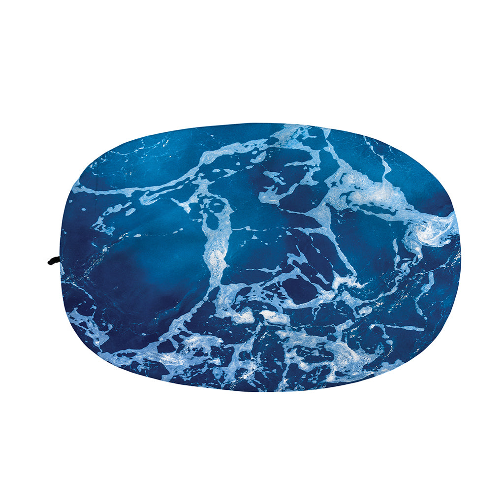 Blue Ocean Print Car Side Mirror Covers