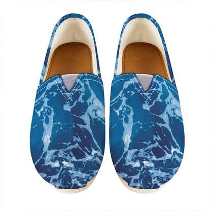 Blue Ocean Print Casual Shoes