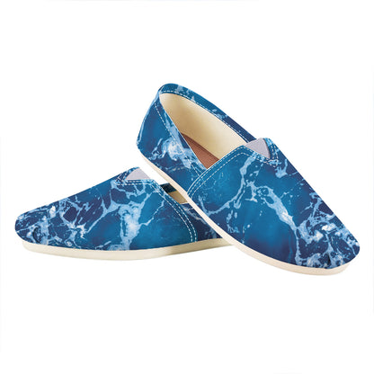 Blue Ocean Print Casual Shoes