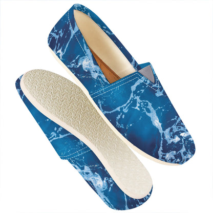 Blue Ocean Print Casual Shoes