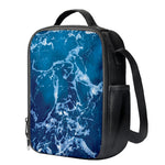 Blue Ocean Print Crossbody Lunch Bag