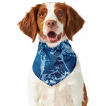 Blue Ocean Print Dog Bandana