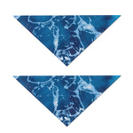 Blue Ocean Print Dog Bandana