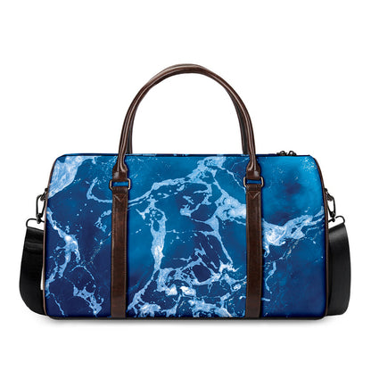 Blue Ocean Print Duffle Bag