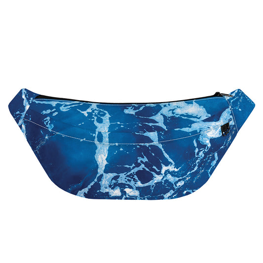 Blue Ocean Print Fanny Pack